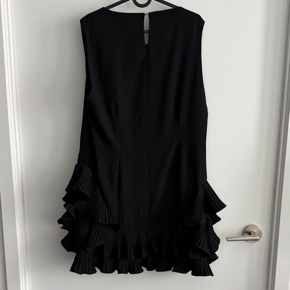 Black Ruffle Mini Dress - Picture 3 of 8